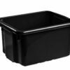 23l juodos spalvos plastikinės dėžės 410x330x225mm, NOR72600200