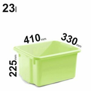 23l salotinės spalvos plastikinės dėžės 410x330x225mm, NOR72600802
