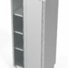 Stainless steel cabinets with sliding doors