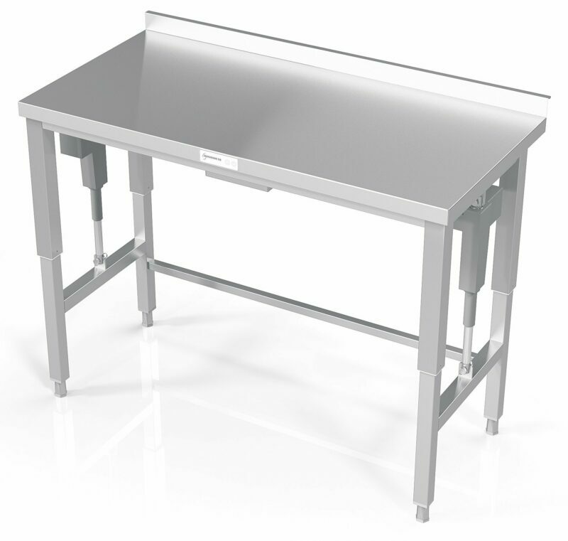 email the table is adjustable in height