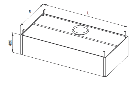 Drawing of the steam collector for the dishwasher