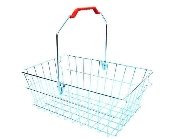 Single basket with one fixed handle