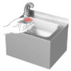 Stainless steel sinks with sensor mixer