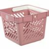 Ємність 10 л, перероблений пластик, попелясто-рожеві кошики для покупок MINI