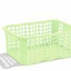 12l green perforated baskets RONDO, 385x285x160mm