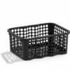 1,5l black perforated baskets RONDO, 190x140x80mm