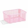 1,5l pink perforated baskets RONDO, 190x140x80mm