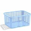 6l blue perforated baskets RONDO, 285x210x135mm
