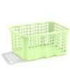 6l green perforated baskets RONDO, 285x210x135mm