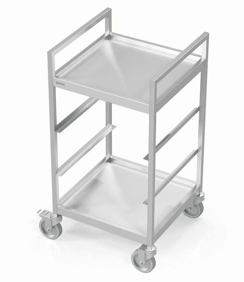 Carts for 2 bags with 2 shelves