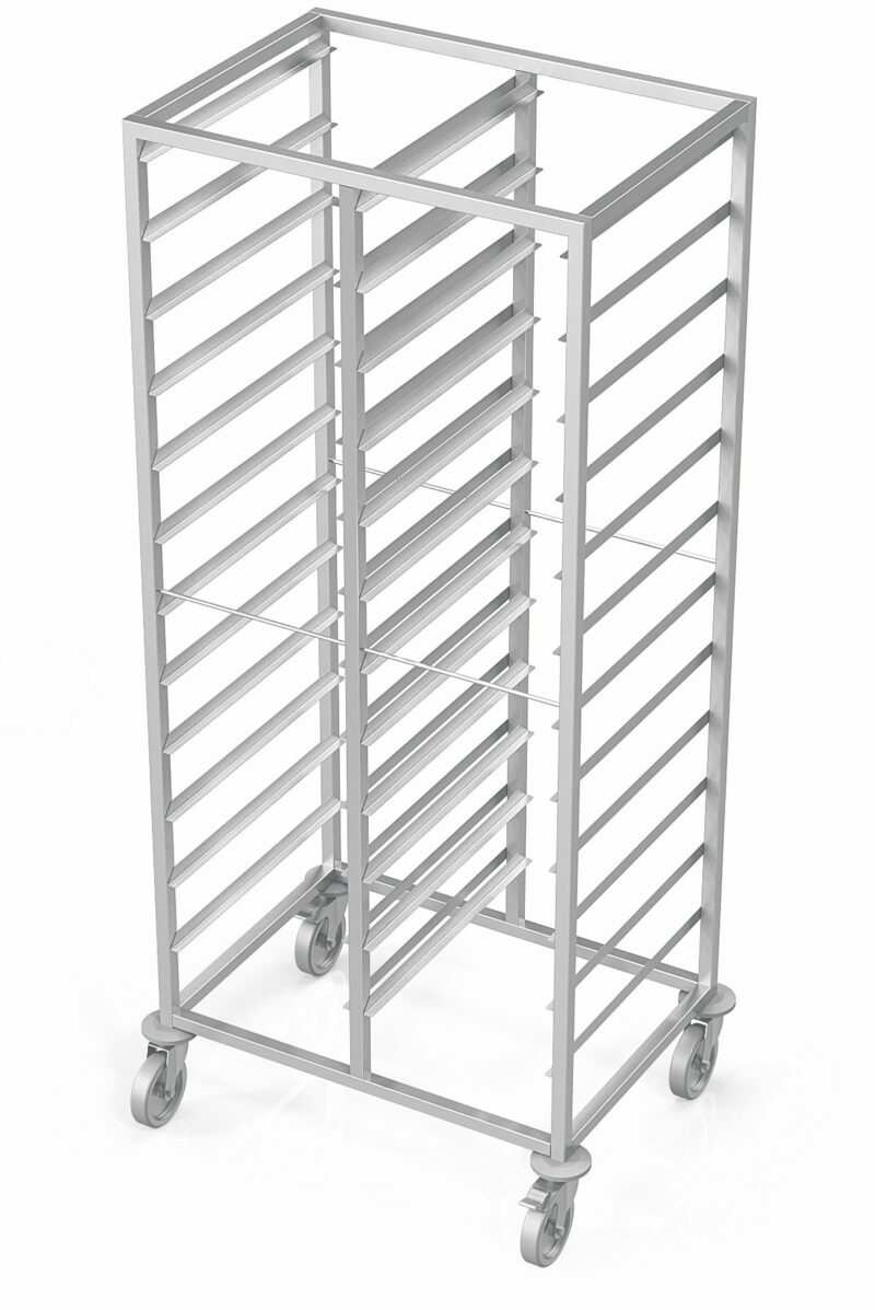 Double trolleys for GN2/1 dishes, 24-36 units
