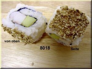Koji Goma Roll sushi su sezamais