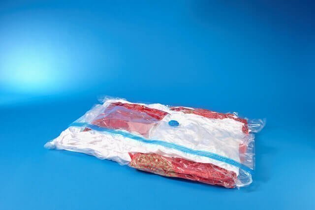 Vacuum bags for storing bedding