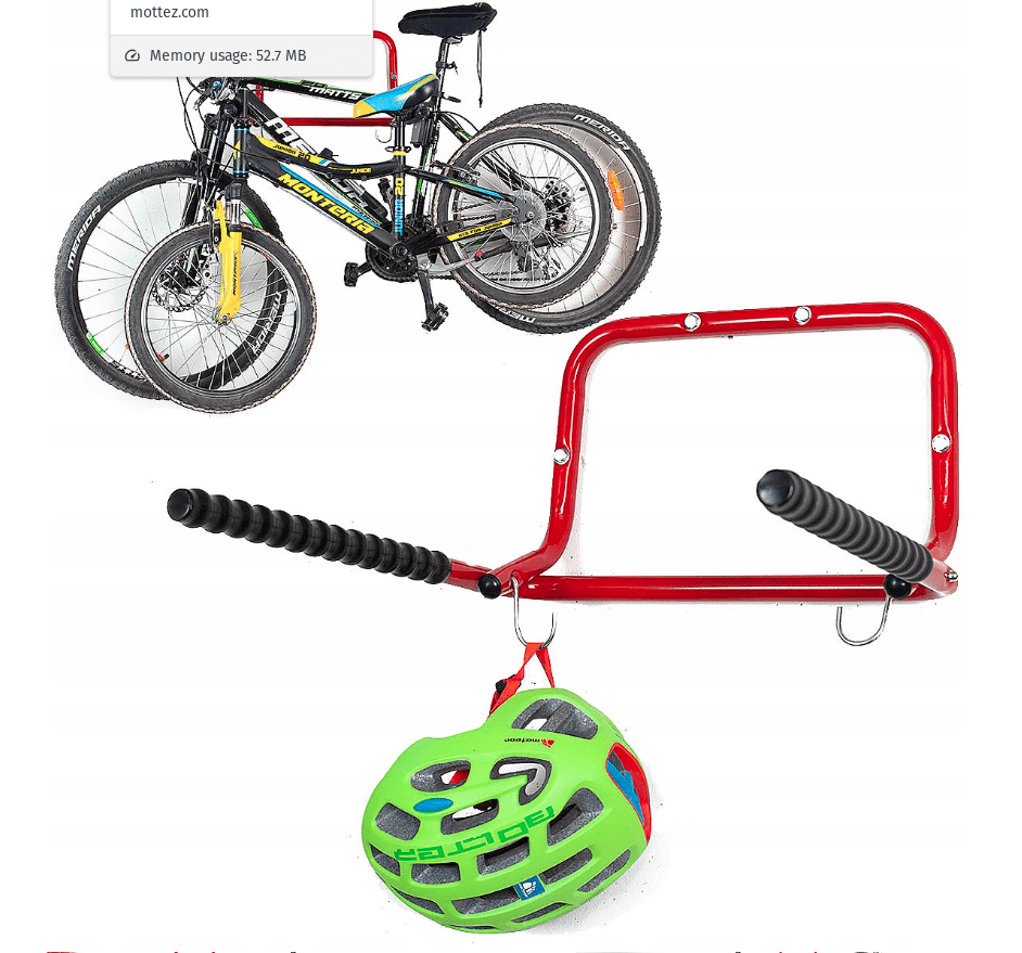 Mottez lifting rack for 2 bikes