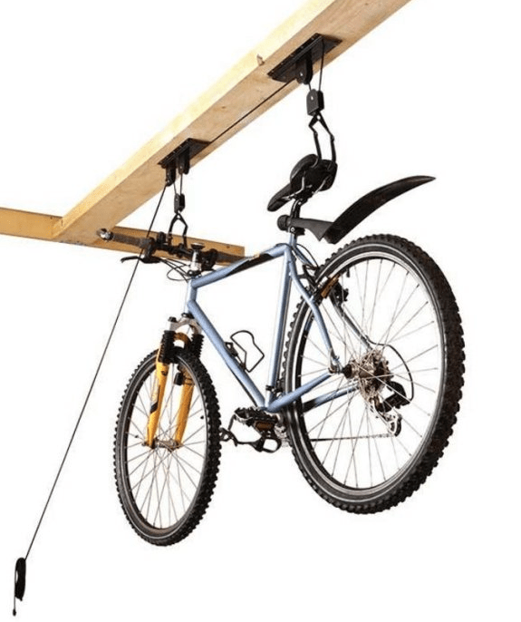 Support Mottez pour accrocher un vélo sur le pont
