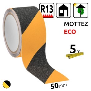 Adhesive black and yellow non-slip tape 50mmx5m