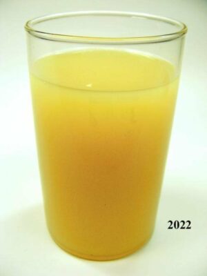 Apelsinų sulčių stiklinė