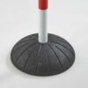 Stable rubber base for barriers