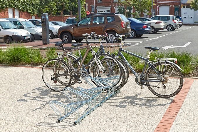 Double-sided bike racks