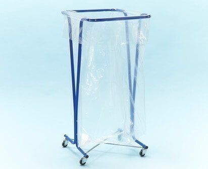 Sliding holders for 400l garbage bags