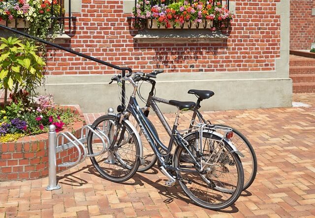 One-sided galvanized bike racks