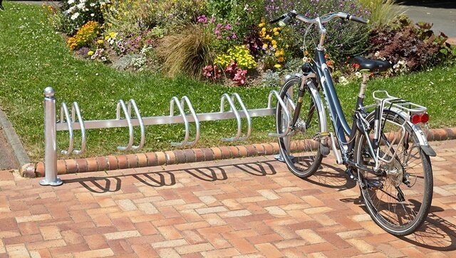 One-sided galvanized bike racks