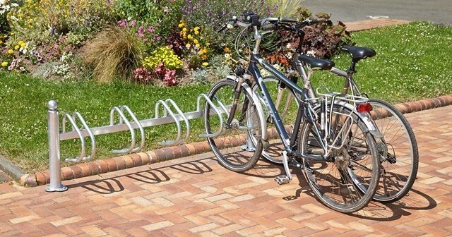 Einseitig verzinkte Fahrradständer