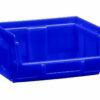 Boîte en plastique 0,4l Bull1, bleu (blue) 105x88x54mm