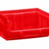 Pudełko plastikowe 0,4l Bull1, czerwone (rosso) 105x88x54mm