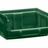 Pudełko plastikowe 0,4l Bull1, zielone (verde) 105x88x54mm