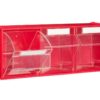 3 stalčiuka FOX 105 raudonos spalvos korpuse 600x214x240mm