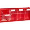 4 stalčiuka FOX 104 raudonos spalvos korpuse 600x177x206mm