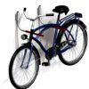 Zusammenklappbarer Fahrradträger für zwei Fahrräder