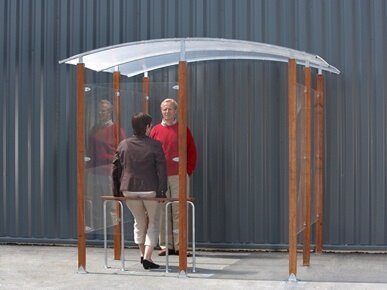 Smoking shelters 2x2 m
