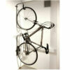 A holder for locking bicycles is attached to the wall