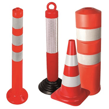 Flexible signal poles and cones
