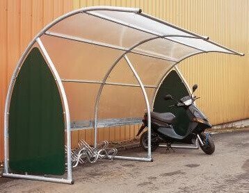 Carport for bicycles and scooters