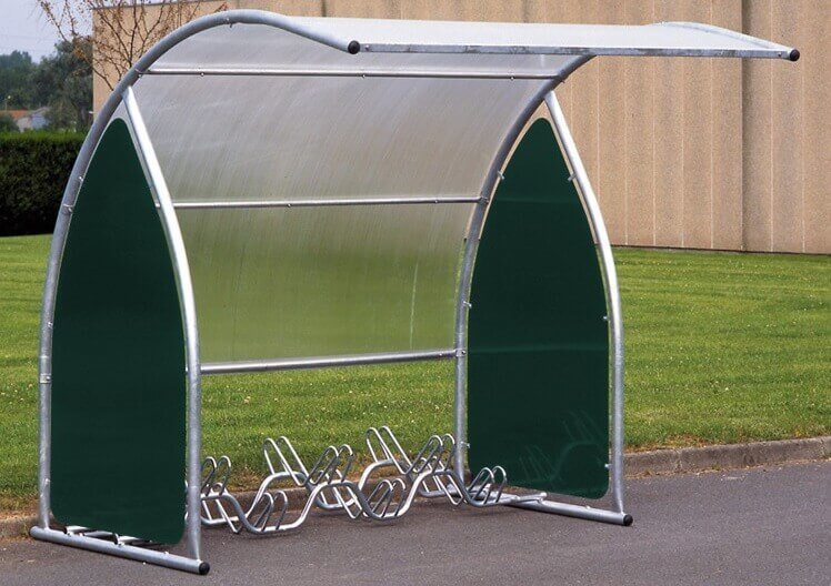 Carport with 6-seater bicycle rack