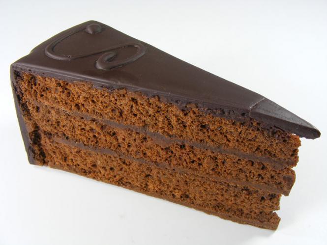 Šokoladinio torto gabalėlis