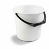10l capacity, white polypropylene bucket Ø275x265mm