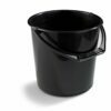 10l capacity, black polypropylene bucket Ø275x265mm