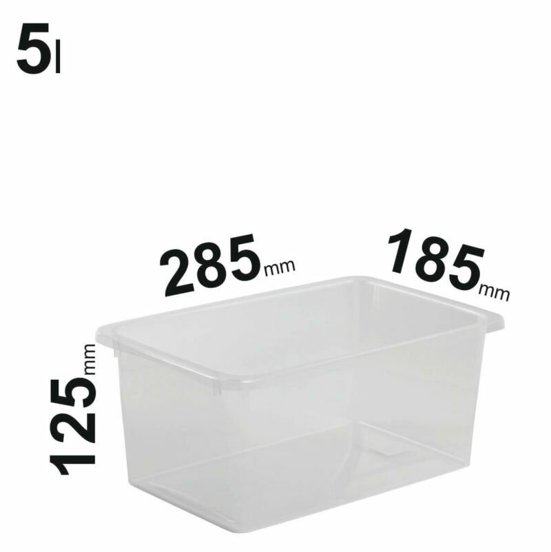 Boîtes de rangement transparentes Store LT 5l 285x185x125mm, 78050500