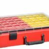 Suitcases LINCE 331 with inserts, red color 440x330x100mm