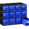 Plastic drawers PUMA202, blue, 234x148x175mm