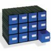 Plastic drawers PUMA202, blue, 234x148x175mm
