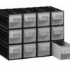 Ящики пластикові PUMA202, колір сірий, 234x148x175 мм