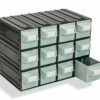 Plastic drawers PUMA202, gray, 234x148x175mm