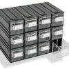 Plastic drawers PUMA202, transparent, 234x148x175mm