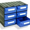 Plastic drawers PUMA203, blue, 234x148x175mm