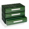 Plastic drawers PUMA204, green, 234x148x175mm